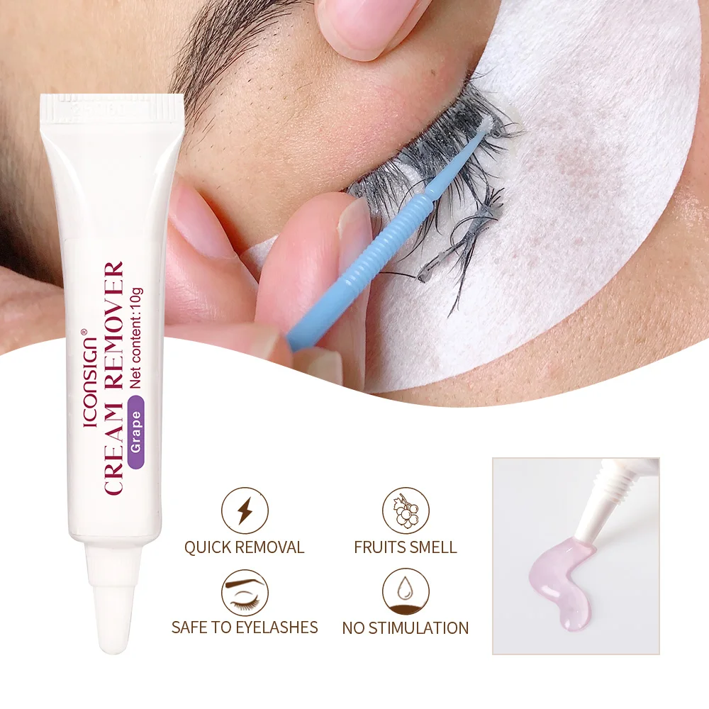 ﻿ ICONSIGN New Arrival Eyelash Extension Remover Plant Extraction Nourishing Essential Oil Quickly Glue Removing Paste Make up