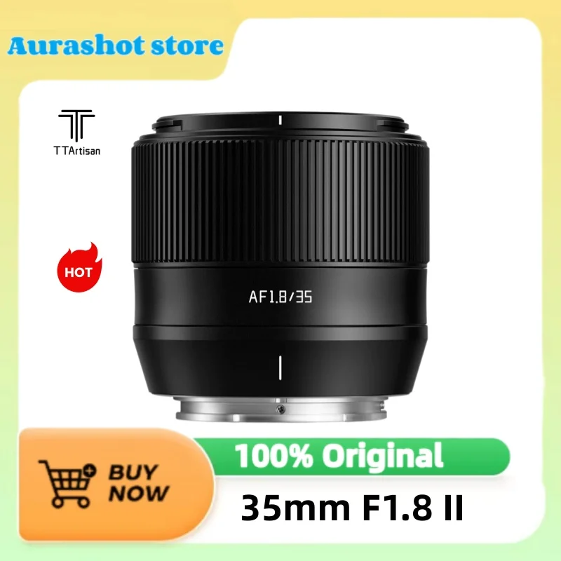 TTArtisan Autofokus 35mm F1.8 Mark II Prime Kameraobjektiv für Fujifilm X XF X-E4 X-S20 XM5 X-H2S XT30 Sony E ZVE-10II Nikon Z ZFC