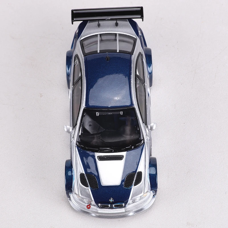 MJ MODEL 1:64 M3 E46 GTR سبيكة نموذج سيارة يمكن فتح غطاء محرك السيارة