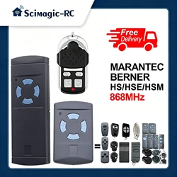 HSM HSE 868mhz Garage Door Remote Control HSE4 HS4 HSM2 HSM4 HSE2 868 Gate Opener Digital D302 382 BERNER BHS121 BHS130
