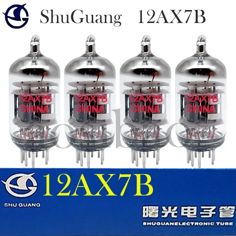 Shuguang 12AX7B Vacuum Tube Replace ECC83 7025 6N4 12AX7 Tubes Original Precision Pairing Applicable To Audio Amplifier Genuine