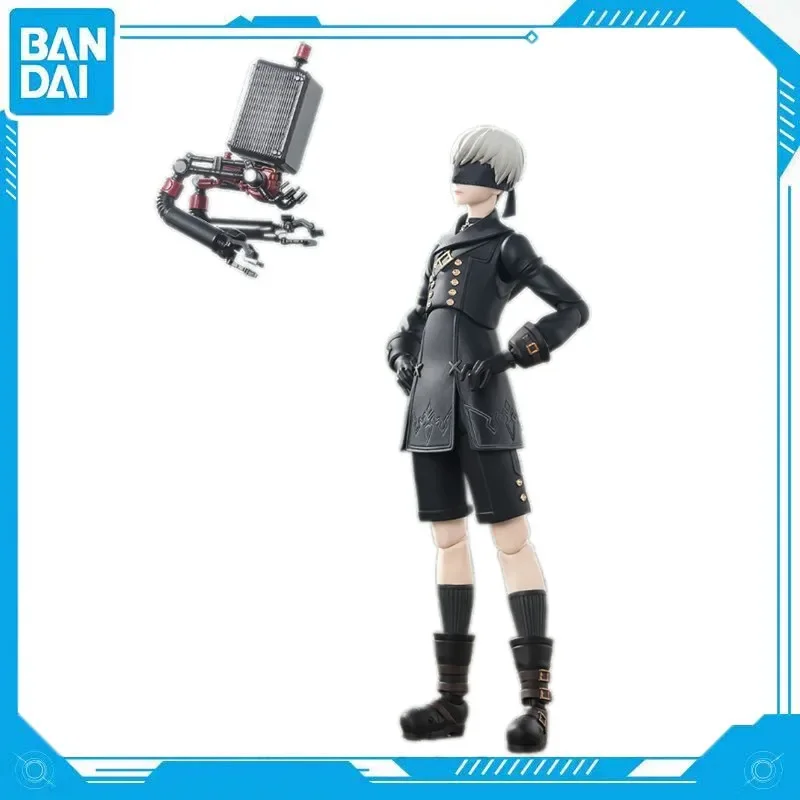 Genuine Bandai Anime NieR Automata TV S.H.Figuarts 9S Children's Toy PVC 14.5cm Doll Action Figure Collection Edition