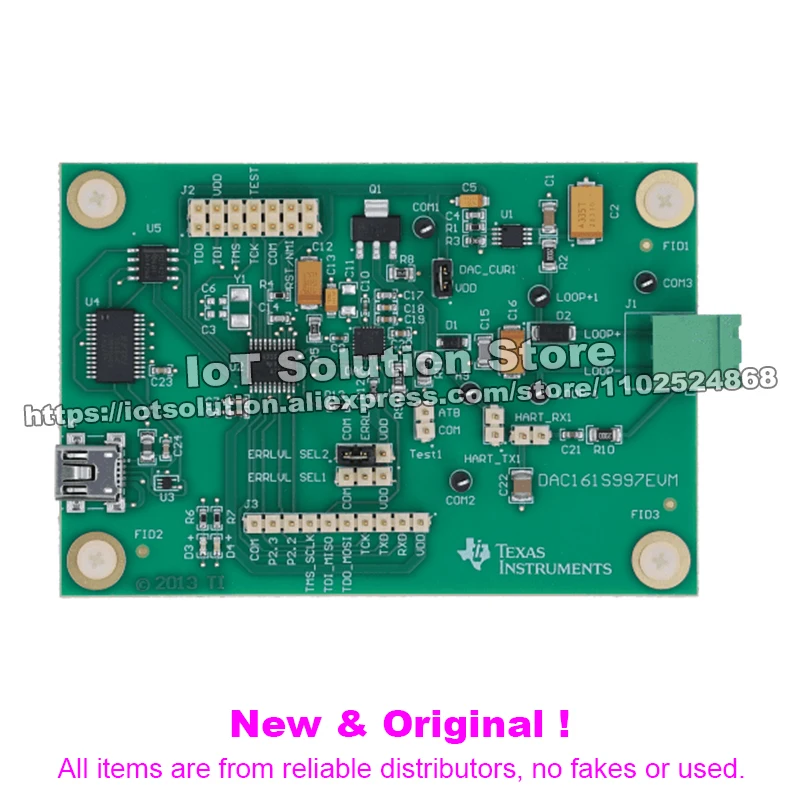 DAC161S997EVM DAC161S997 16-Bit DAC With Internal Reference and 4mA-to-20mA Current Loop Drive Evaluation Module