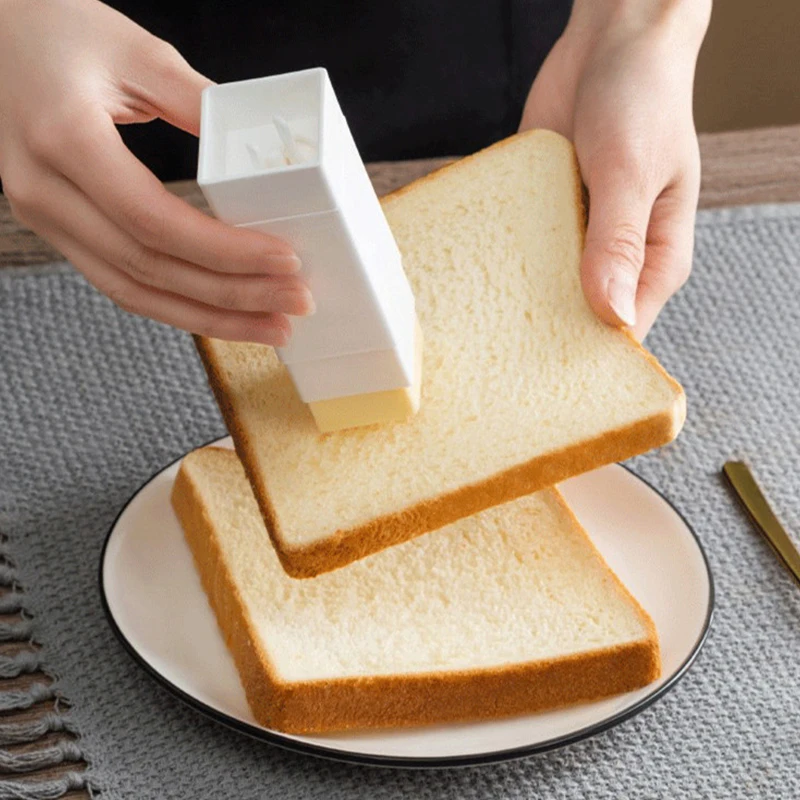 1/2PC Rotary Butter Spreader Portable Butter Storage Box Upright Cheese Dispenser Holders Plastic Small Kitchen Baking Tools