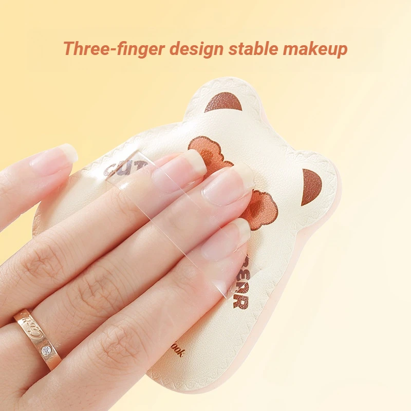 XIXI لينة رقيق مزج الإسفنج للمكياج لطيف الدب تصميم الاستخدام الجاف والرطب أداة التجميل للطلاب الجمال الأساسية