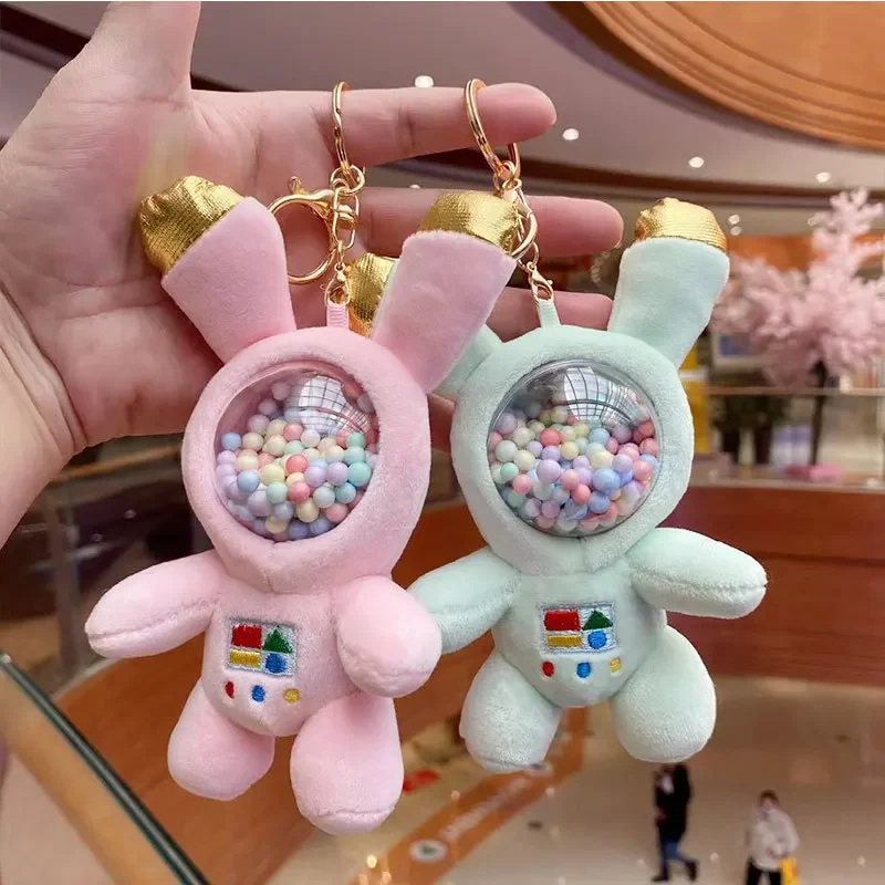 Pendentif lapin en peluche Spaceman, bonbon d'astronome, jouet de dessin animé mignon, breloque pour sac, cadeau d'anniversaire, 14cm