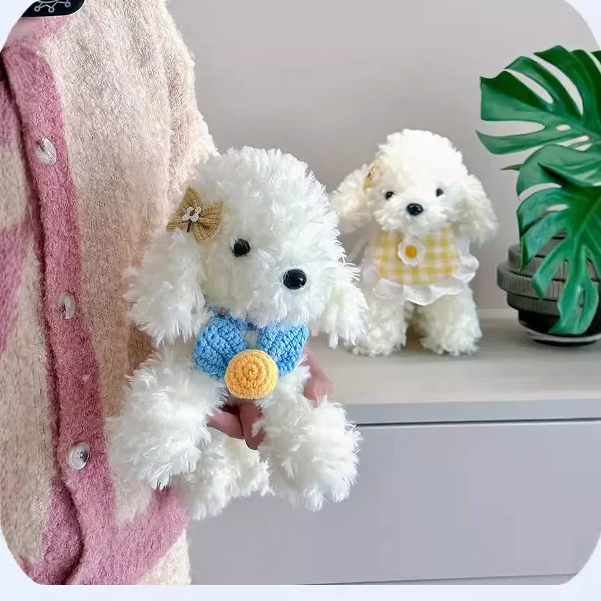 Cute Plush Dog Toy Night Light Guard Dog Doll Soft Stuffed Animal Sleeping Companion Realistic Gentleman Canine Plushie Toy For 