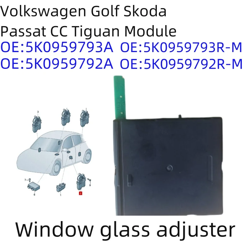 Voor brand new VW Scirocco Window glass adjuster Window lifting motor module 5K0959793A 5K0959792A 1Q0959701H 1Q0959702H
