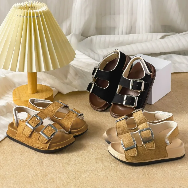 

Outdoor Kids Sandals Summer Shoes Fashion Casual Breathable Soft-Sole Beach Sandals Boys Girls Slipper