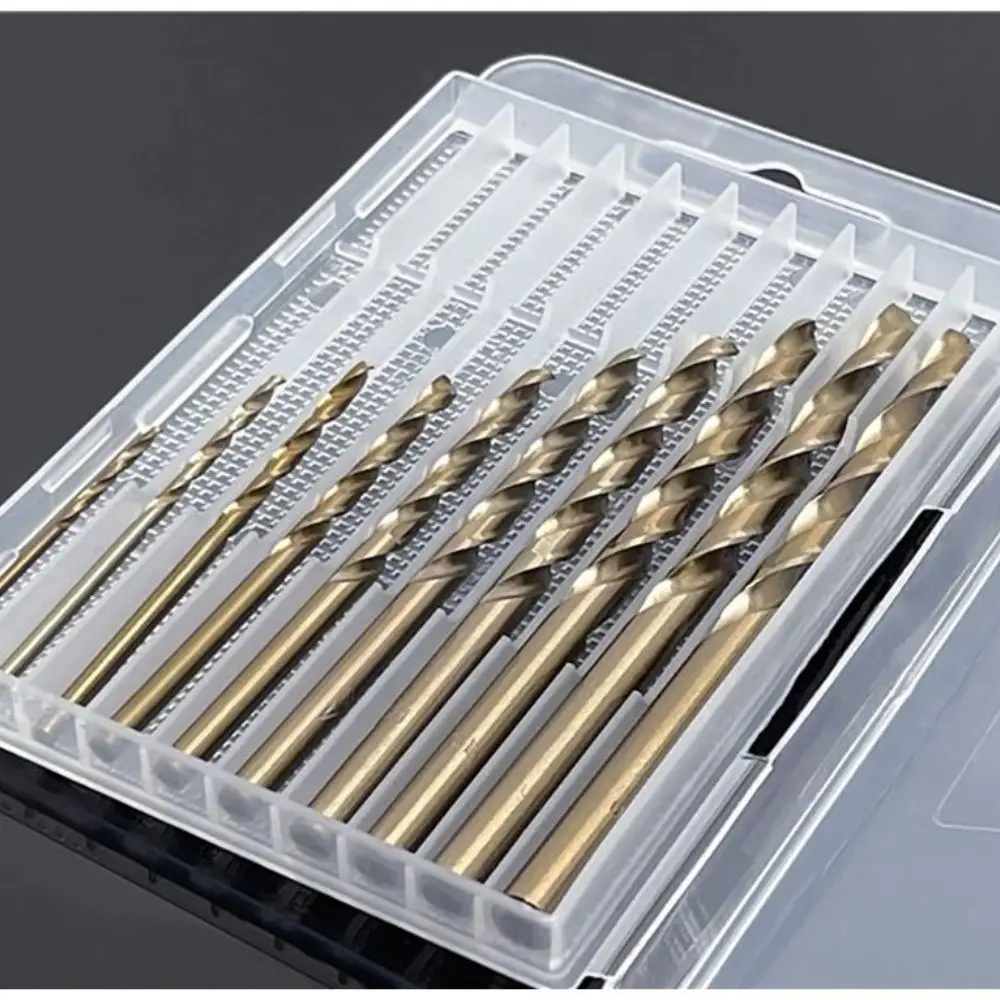 Plastic Drill Bit Storage Box 5/10 Holes Special Hardware Tool Box For Twist Drill Tap Accessories Parts Storage Box