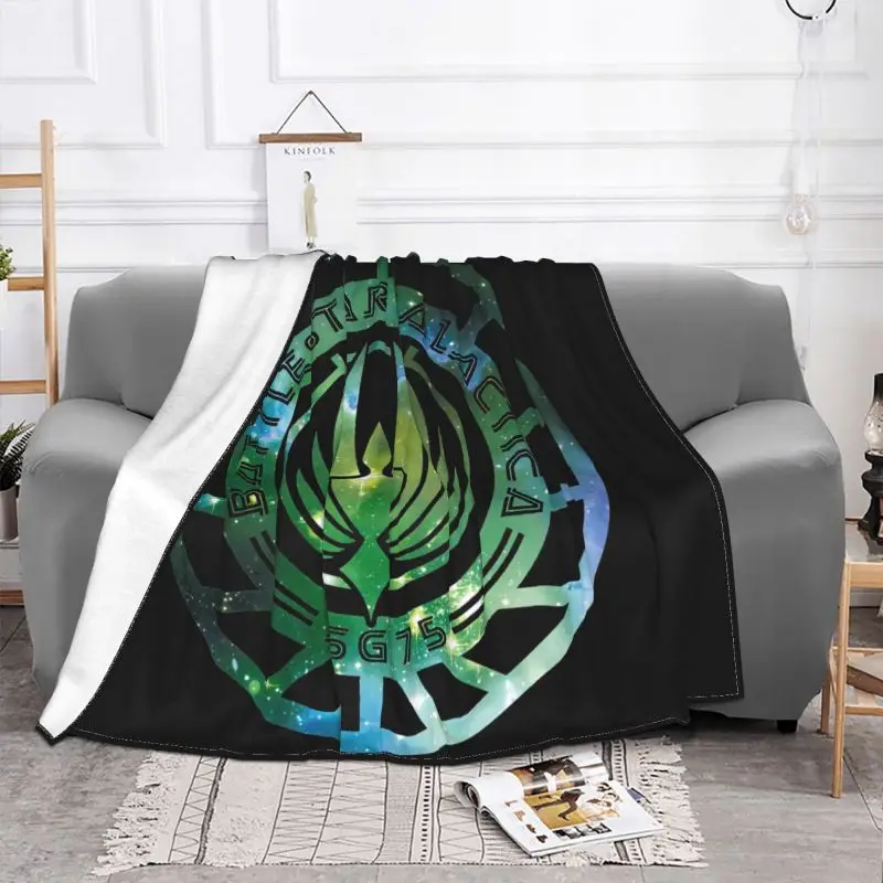 Battlestar Galactica Galaxy Emblem Blanket Sheet Classic Lightweight Bedding Throws Camping Blanket