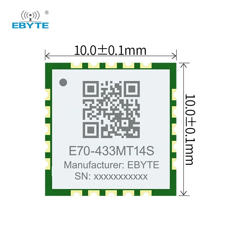 CC1310 SoC Module EBYTE E70-433/900MT14S 14dBm Ultra-Small Size Low Power Consumption Support Modbus Air Wake-up RSSI Stamp Hole image 2