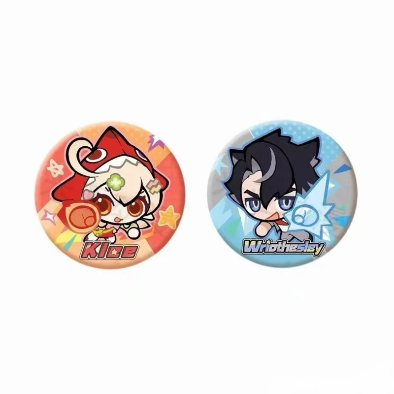 Popular Game Impact Wriothesley Klee Cosplay Acrylic Figure Stand Model Badge Brooch Desktop Ornaments Collectible New Gift