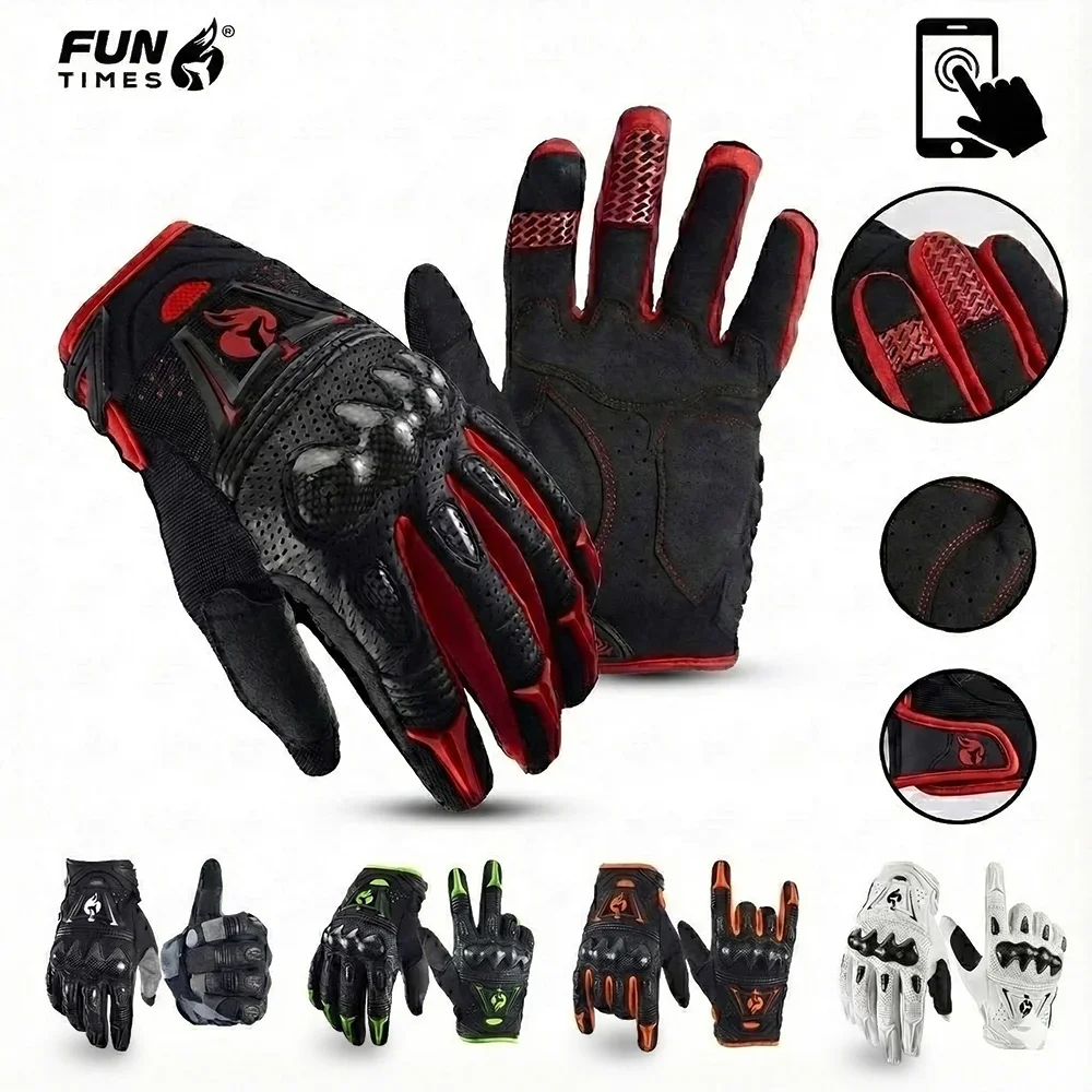 AIR Bomber Handschuhe Motocross Guantes MX BMX Dirt Bike Offroad Moto Enduro MTB Reit- und Fahrradhandschuhe ATV UTV Luvas für Herren mit Touchscreen-Funktion – Detail 1