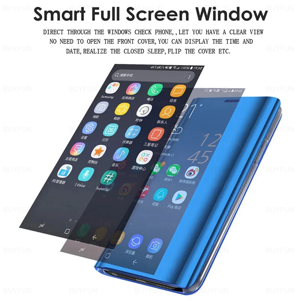 Mirror Smart Phone Case for Xiaomi Redmi Note 13 Pro Plus 5G Flip Cover Xiami Redmy Note13 13pro Xaomi Xiomi Readmi Note13Pro