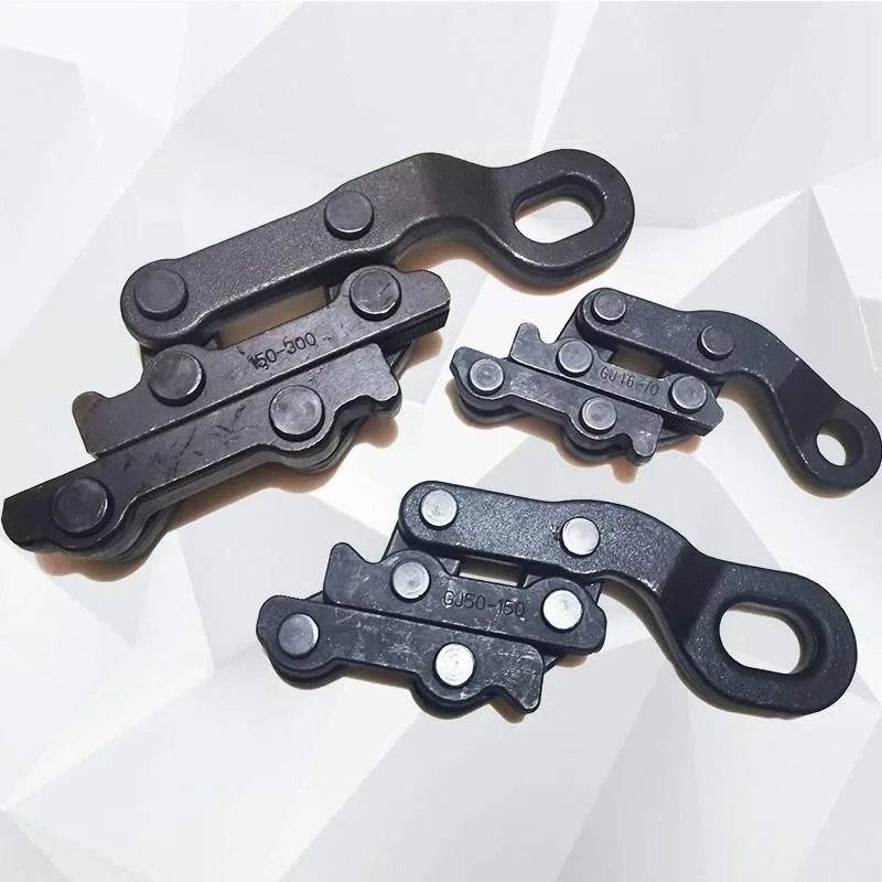 Cable Grip Clamp Professional Wire Rope Tension Clamp Hand Tools Railway Power Construction Conductor Pulling Tightening Tool