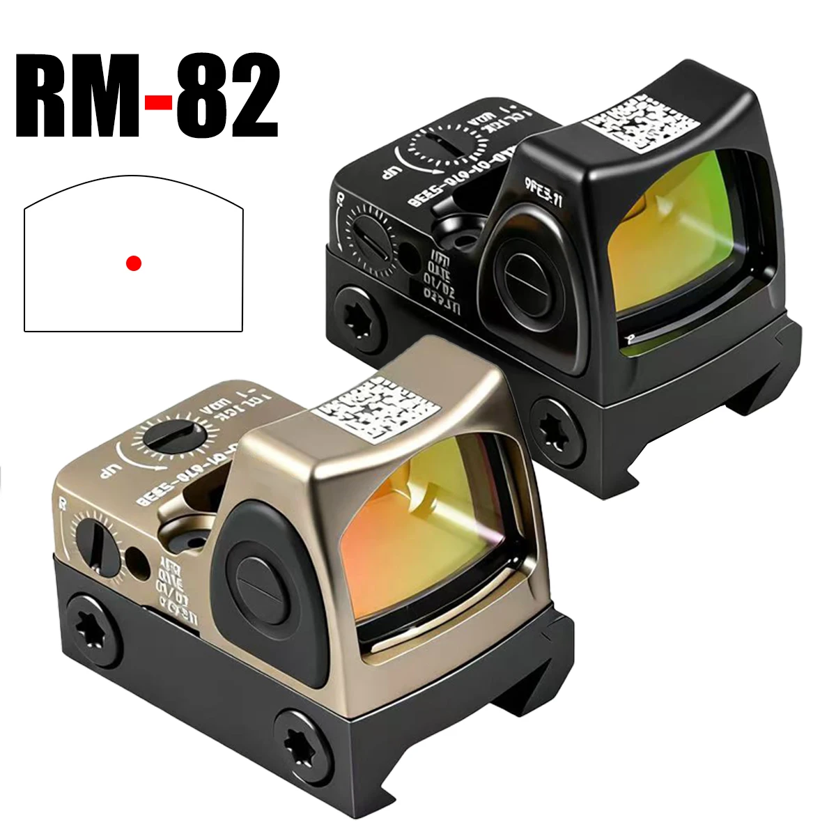 

Тактический прицел RM06 Mini Red Dot Sight 3.25MOA с красной точкой, рефлекторный, для Glock 17/19, с полной оригинальной маркировкой