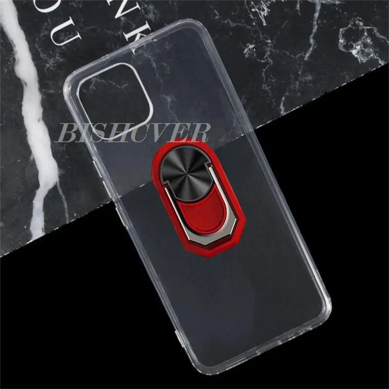 For Wiko T10 T50 T10 T3 Y52 Y62 Plus Y82 Back Ring Holder Bracket Phone Case Smartphone TPU Soft Silicone Cover