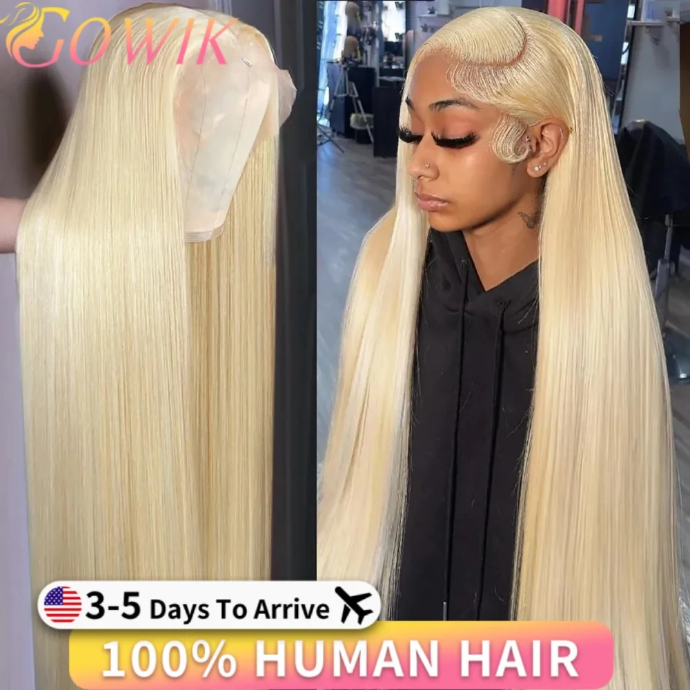 

250 Плотность Блондинка Прямой 613 Hd Фронтальный Парик 13X4 13X6 Прозрачный Бразильский Прямой Парик Фронта Шнурка 100% Человеческие Волосы