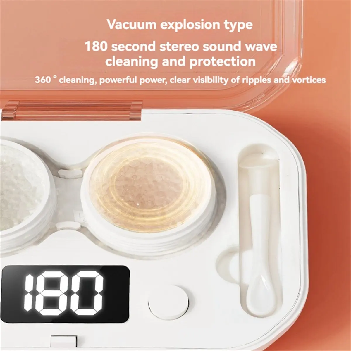 (A25M) Contact Lens Cleaning Ultrasonic Cleaning Machine Four Block Fixed Time Portable Pupil Cleaning Device A