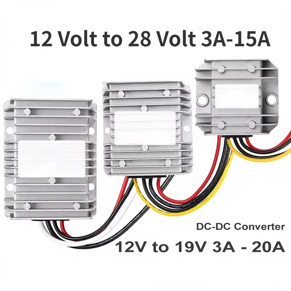 Da 12 V a 19V 30A 15A 10A 20A 5A 8A 3A regolatore convertitore DC DC Step Up da 12 Volt a 28 Volt Boost DC-DC di tensione per Laptop per auto