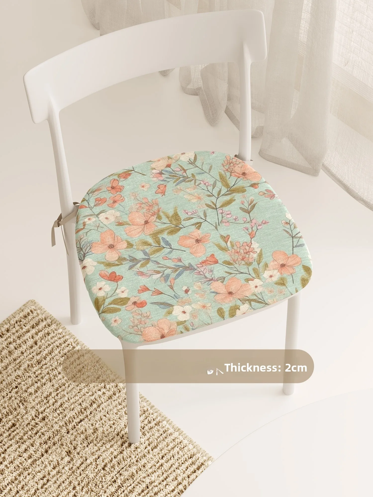 

Простая цветочная подушка для стула: для офиса, учебы, дома. Удобная и милая.