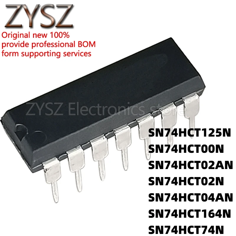 5PCS  HD/SN74HCT125/00/02/04/164/74 N/P/AN in-line DIP14