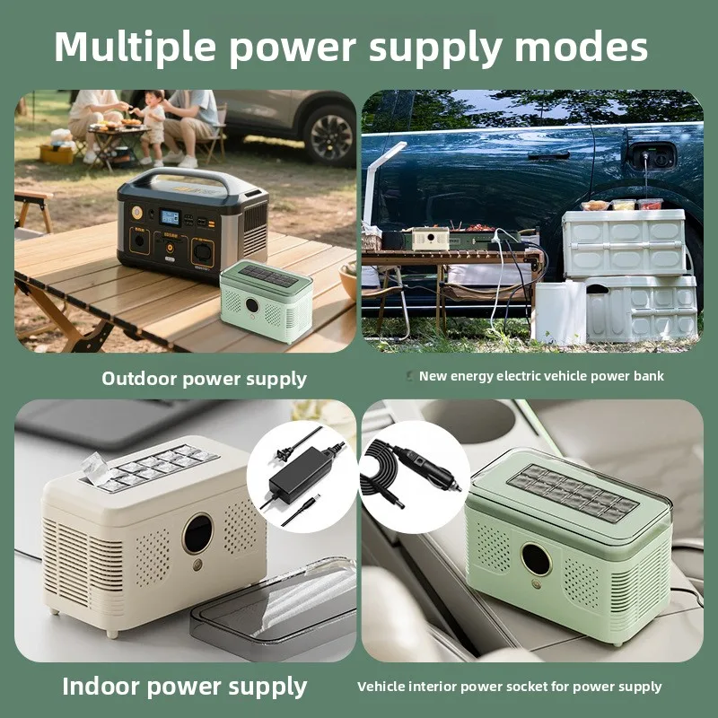 150w Mini Camping Car Ice Maker Portable Desktop Quick Freeze Machine