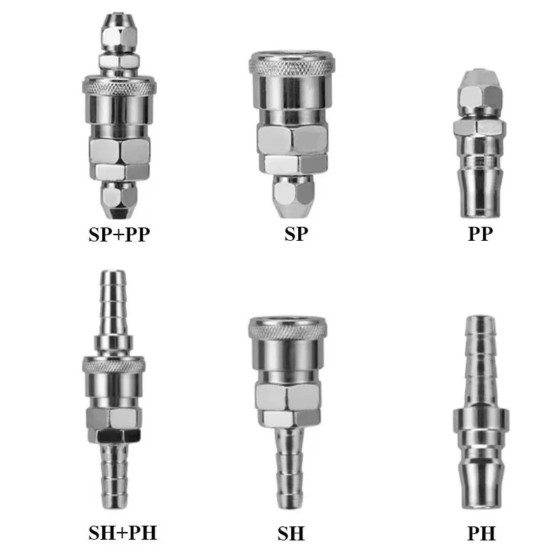 SH PH SP PP SM PM SF Conector neumático Rapidez para accesorios de mangueras de aire Acoplamiento Accesorios de compresor Ajuste de liberación rápida