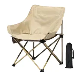 Camping Chair Heavy Duty Camping Chair 165lbs Capacity Stable Folding Camping Chair Metal Frame Chairs Breathable Chair For