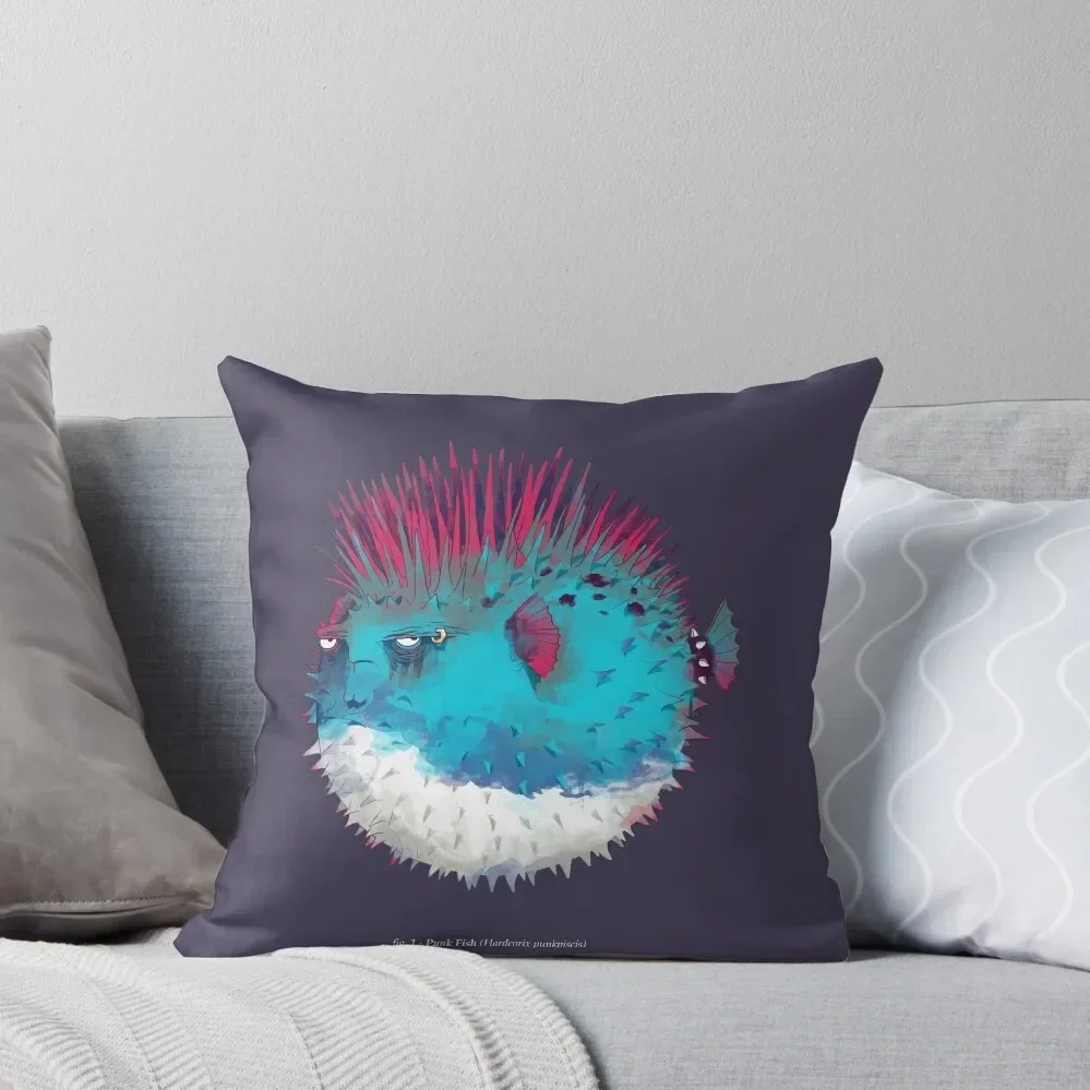 Punk Fish Throw Pillow Pillow Cover Decorative pillowcase Pillow