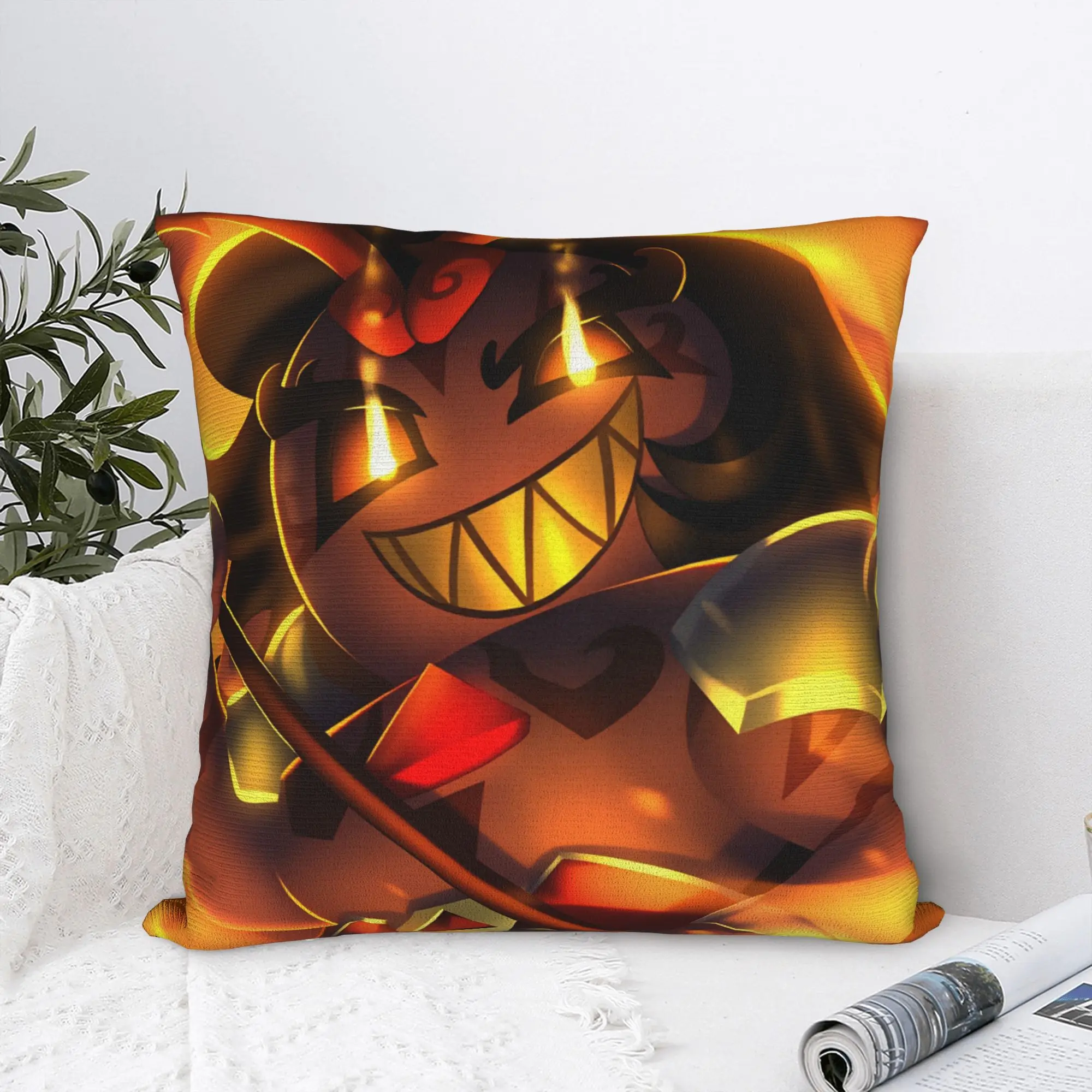 Pillow Cover Burning Spice Cookie  Novelty Pillow Case For Sofa Home Decoration Pillowcases