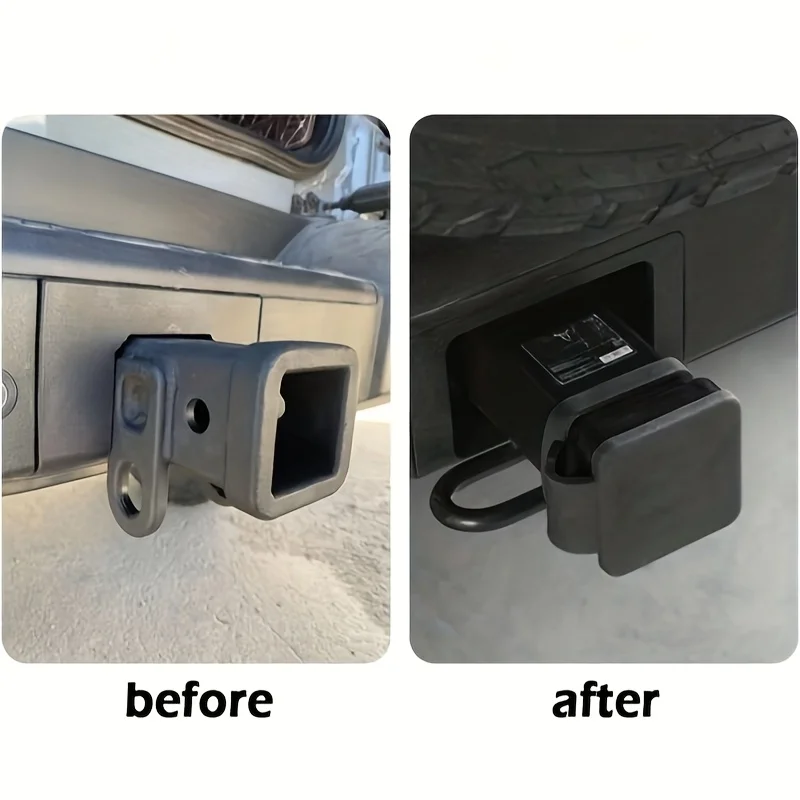 

1PC Automotive Parts Car Cover Trailer Hook Dust Plug Square Mouth Protective Cover 2-Inch Towing Cover Auto Spare Partss