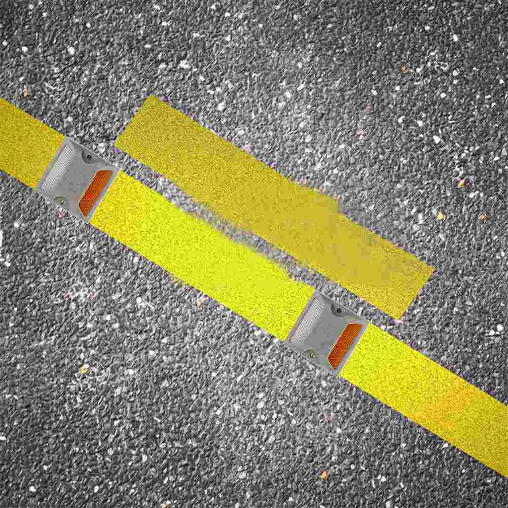 3 Pcs Road Stud Lights Sign Reflective Markers Aluminum Garden Reflectors Flashing Accessories