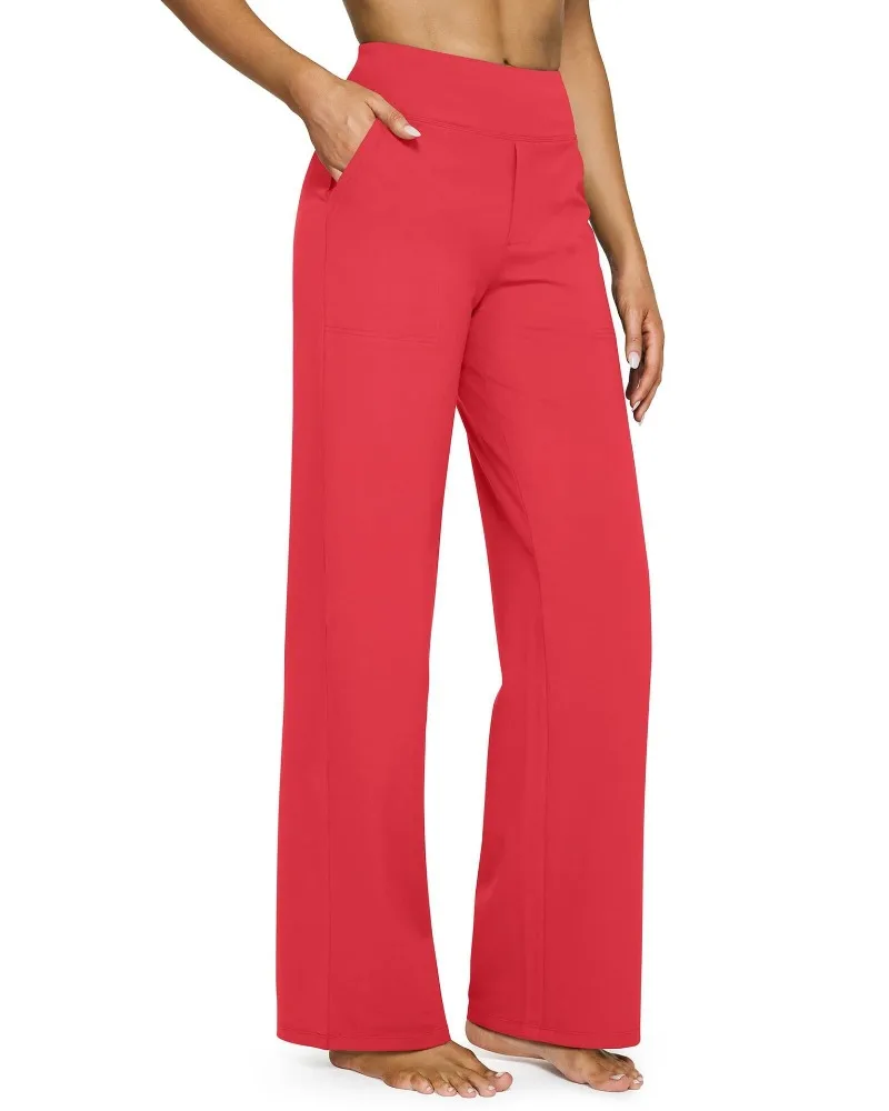 UNITIM Damen-Trainingshose mit weichen, geraden Beinen und Taschen, Yoga-Hose für Damen, lässige, gerade Hose mit hoher Taille, Sport, Yoga, Joggen – Detail 15