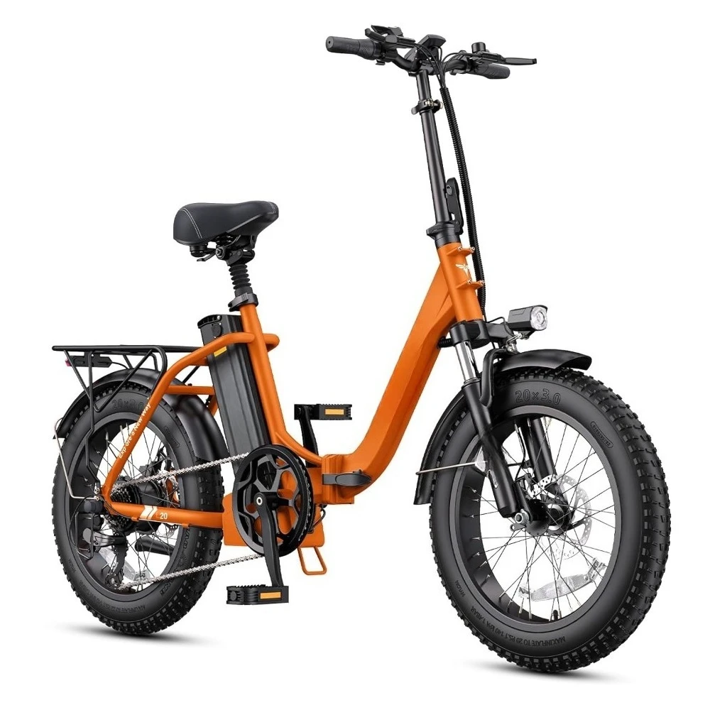 

1125W Electric Bike for Adults, L20 2.0 20''×3.0" Fat Tire Electric Bicycle 52V 13Ah Removable Battery Max Range, Customized