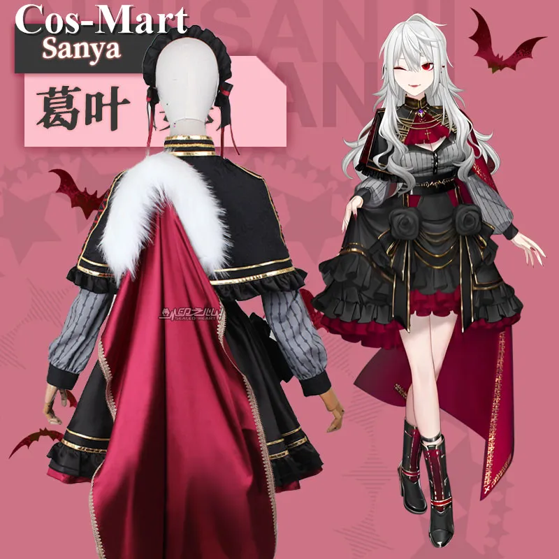 

Cos-Mart Hot Anime Vtuber Gamers Kuzuha Cosplay Costume Sanya Sweet Uniform Dress Activity Party Role Play Clothing XS-XL