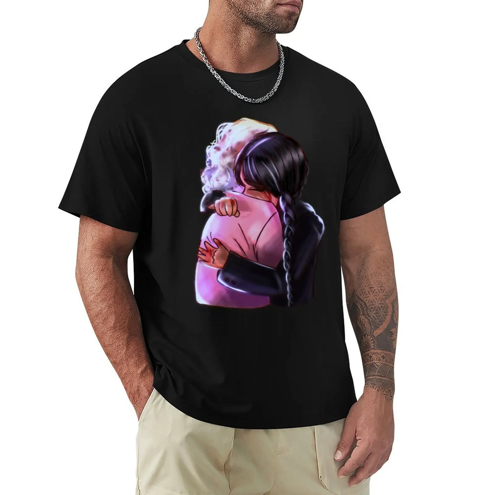 

First hug T-Shirt aesthetic clothes customizeds summer 2025 plus size tops t shirts for men graphic