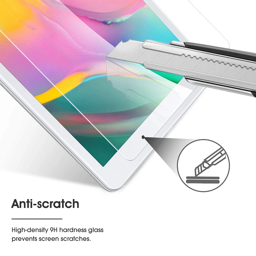 3Pcs Tempered Glass Protective Film For 2019 Samsung Galaxy Tab A 8.0 SM-T290 SM-T295 T297 Screen Protector Glass Protection