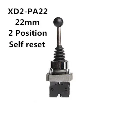 Interruptor basculante cruzado, 4NO, 4 posiciones, XD2-PA14, XD2PA24, controladores de joystick, 2NO, 2 posiciones, XD2PA12, XD2PA22
