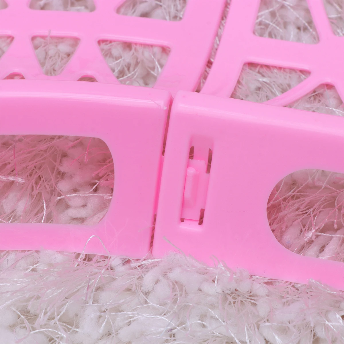 

6Pcs Hamster Marble Roller Track Easy Remove Buckle Structure Bright Color Interactive Running Ball Set for Hamster Fun Play Pet