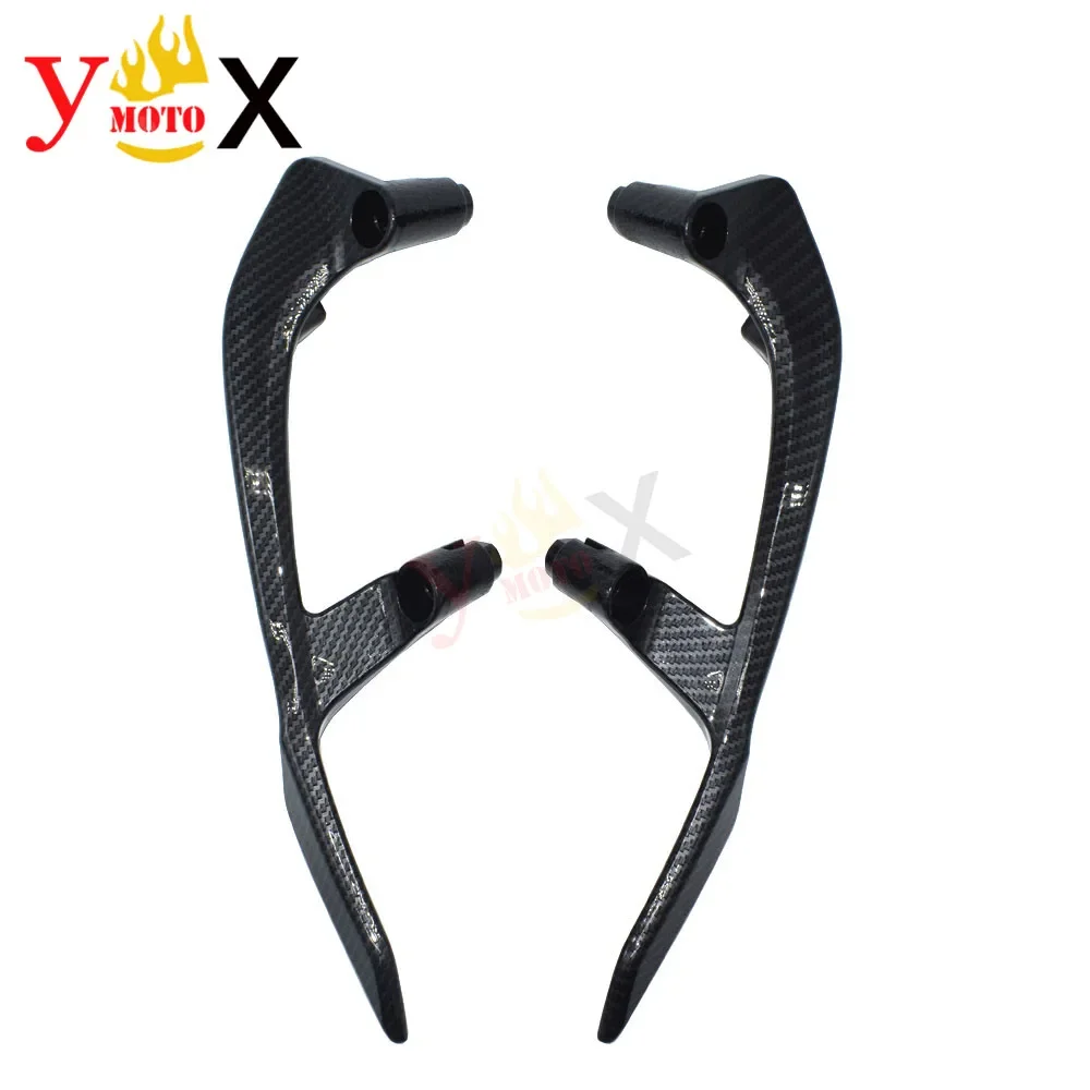 T-MAX 530 17-20 Scooter (Carbon Pattern) Rear Passenger Hand Handle Grab Bar Rail For Yamaha TMAX 530 TMAX530 XP530 2017-2020