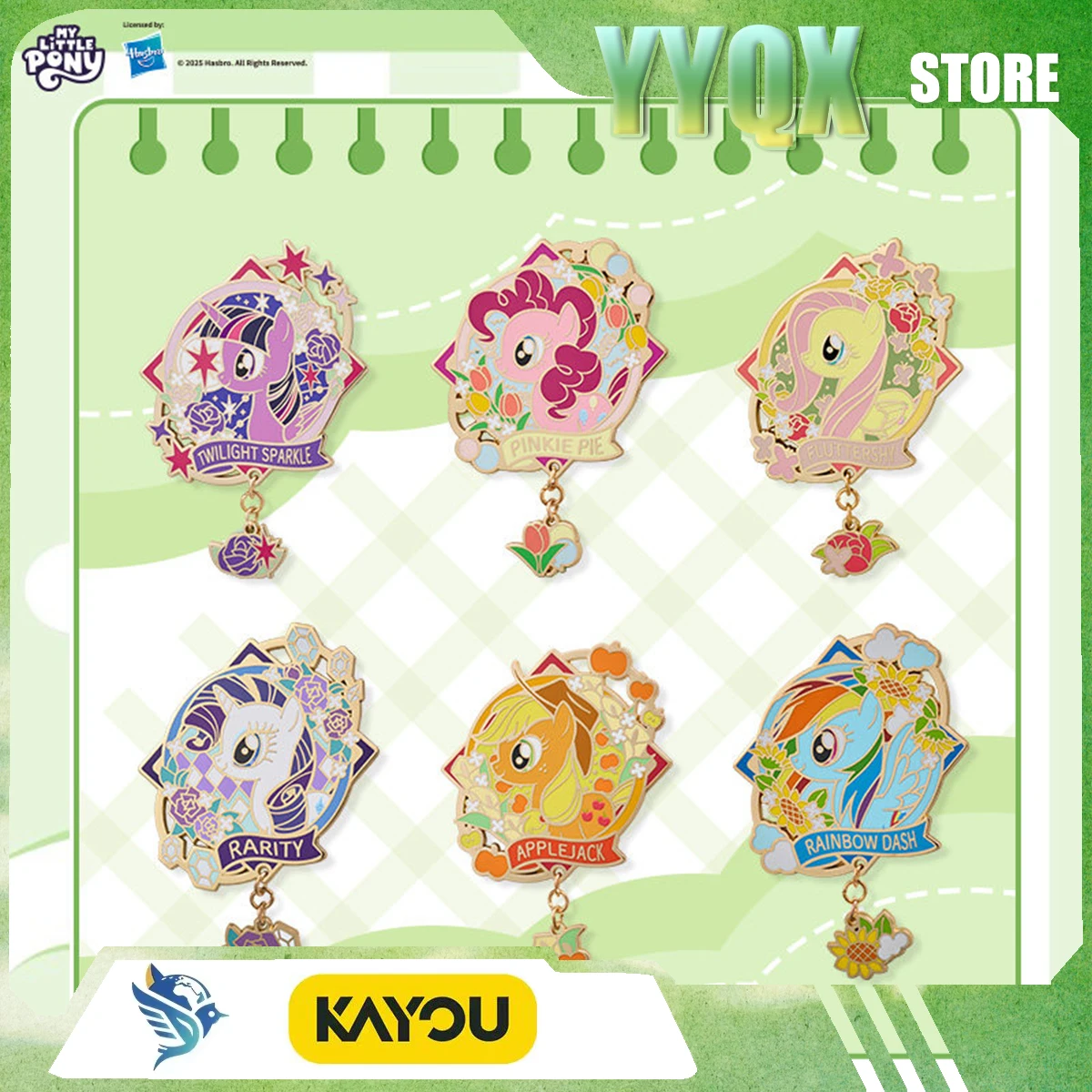 KAYOU 2026 Neu My Little Pony Kühlschrankmagnet Metallabzeichen Millet Peripherie-Sammlung Überraschungsgeschenk Spielzeug Sammlerstücke
