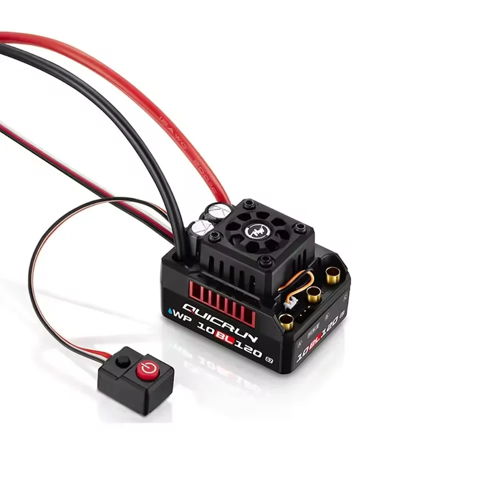 Hobbywing nouveau QUICRUN WP 10BL120 G2 ESC 120A 2-4S contrôleur de vitesse Lipo sans brosse sans capteur XT60 prise 1/10 1/12 RC voiture jouet partie