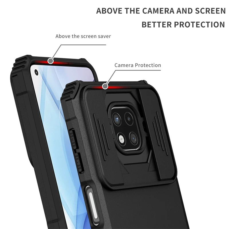 For Motorola Moto G Power 2021 Case Luxury Bumper Slide Camera Protect Phone Case For Moto G Pure Holder Kickstand Back Cover