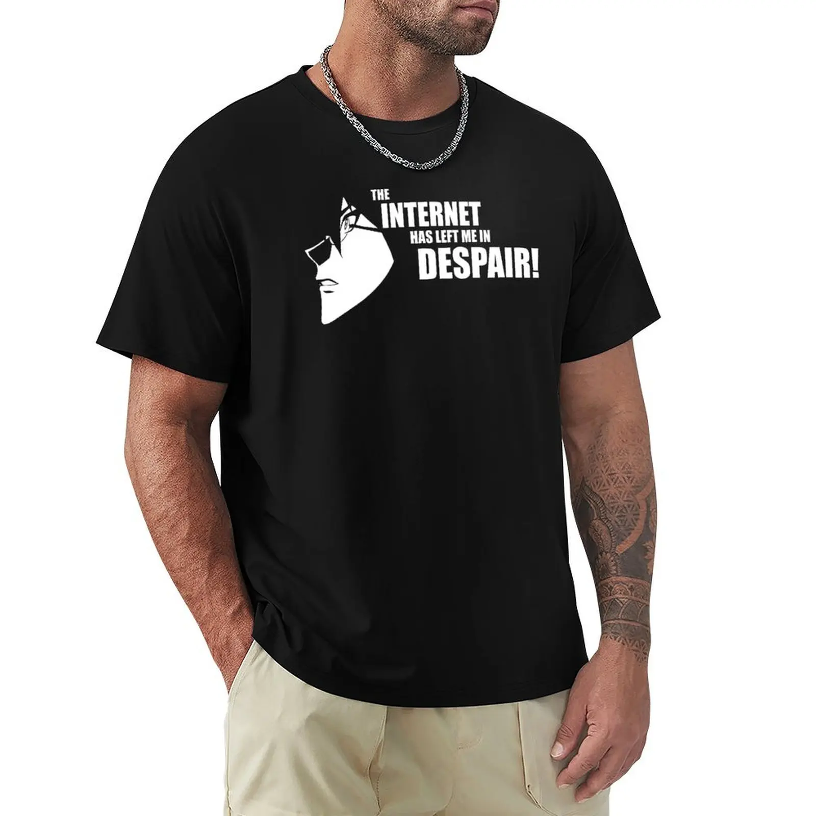 Internet Zetsubou T-Shirt Aesthetic clothing summer clothes designer t shirt men