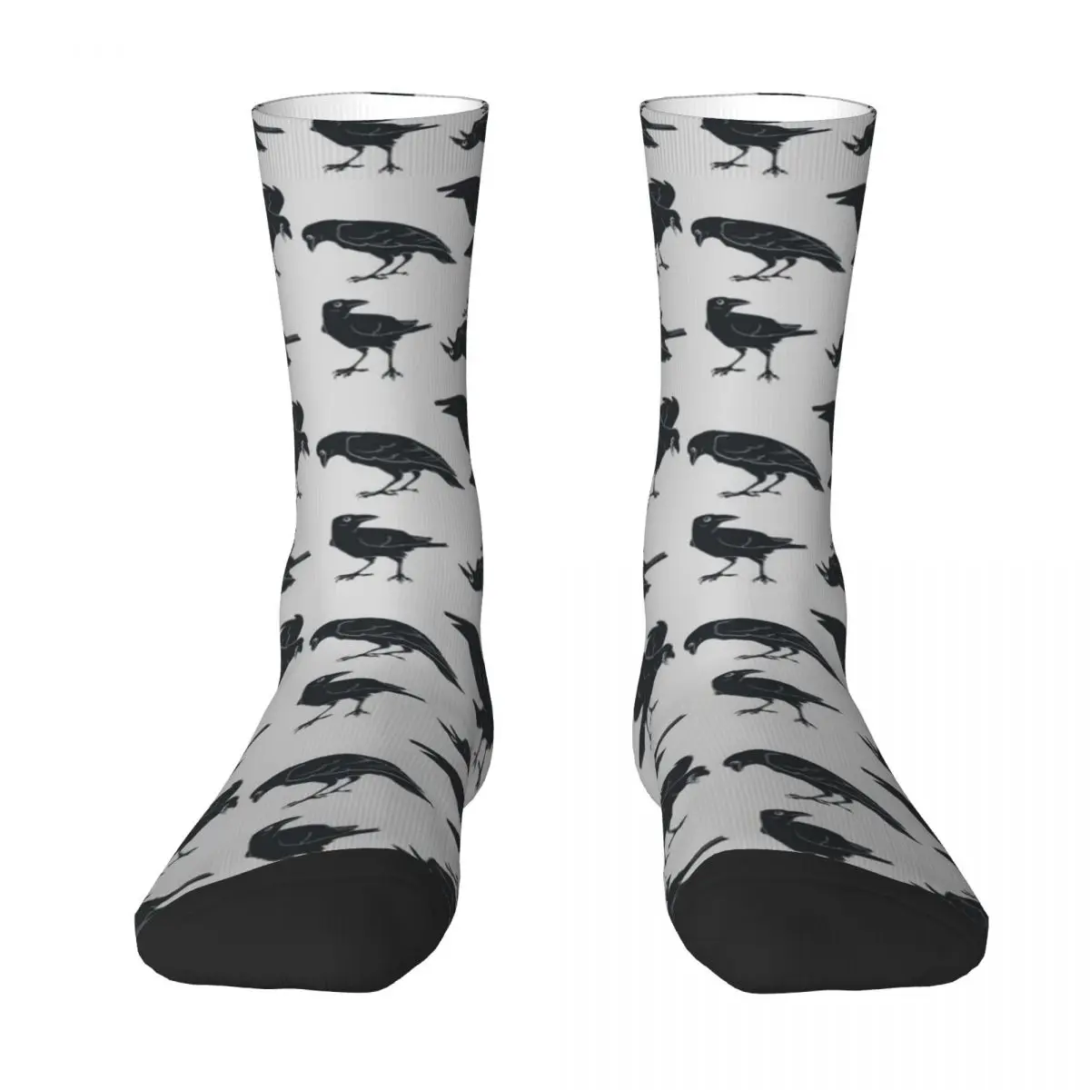 Murder Of Crows 3D Printing Socks for Men Women Fashion Funny Socks for Children DIY Design Compression Socks