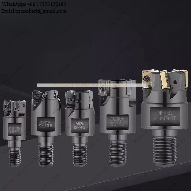 k06 4N TE90 TEBL 04 06 EXN02R EXN03R BAP300R BAP400R ASM07 WNMU MFH10 MFH03 MFH01 CNC High-strength Threaded Head Milling Cutter