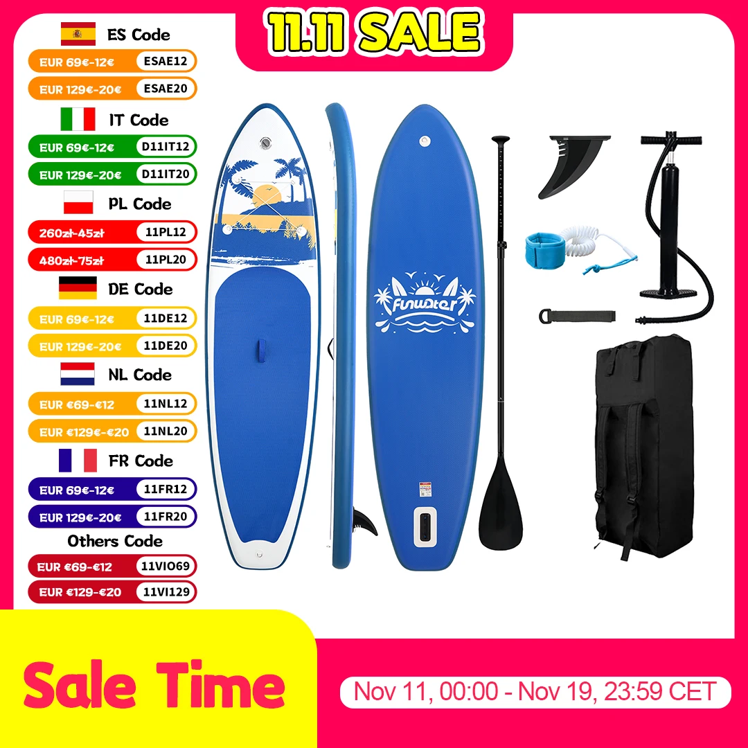 Feath-R-lite 11'6" Koi Sup Board Inflatable Surfboard Stand Up Paddle Board Inflatable Sup PaddleBoard with Accessories