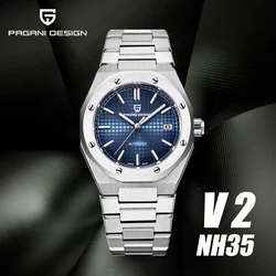 PAGANI DESIGN Sports Men's Military Mechanical Automatic Watches NH35 Stainless Steel Sapphire waterproof reloj hombre watch